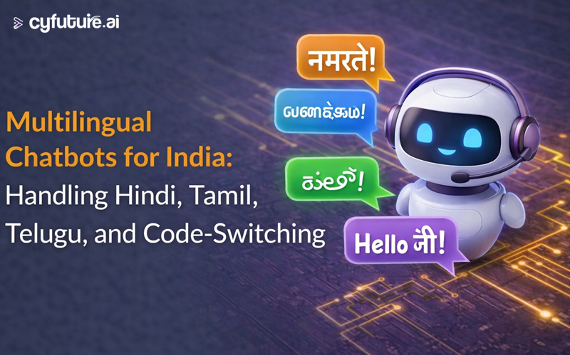 Multilingual Chatbots for India: Handling Hindi, Tamil, Telugu, and Code-Switching